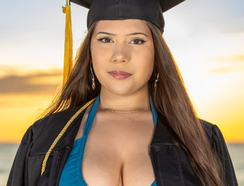 Stunning St. Augustine Beach Golden Hour Senior Session